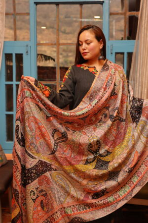 Silk Kalamkari Designer Shawl (Copy)